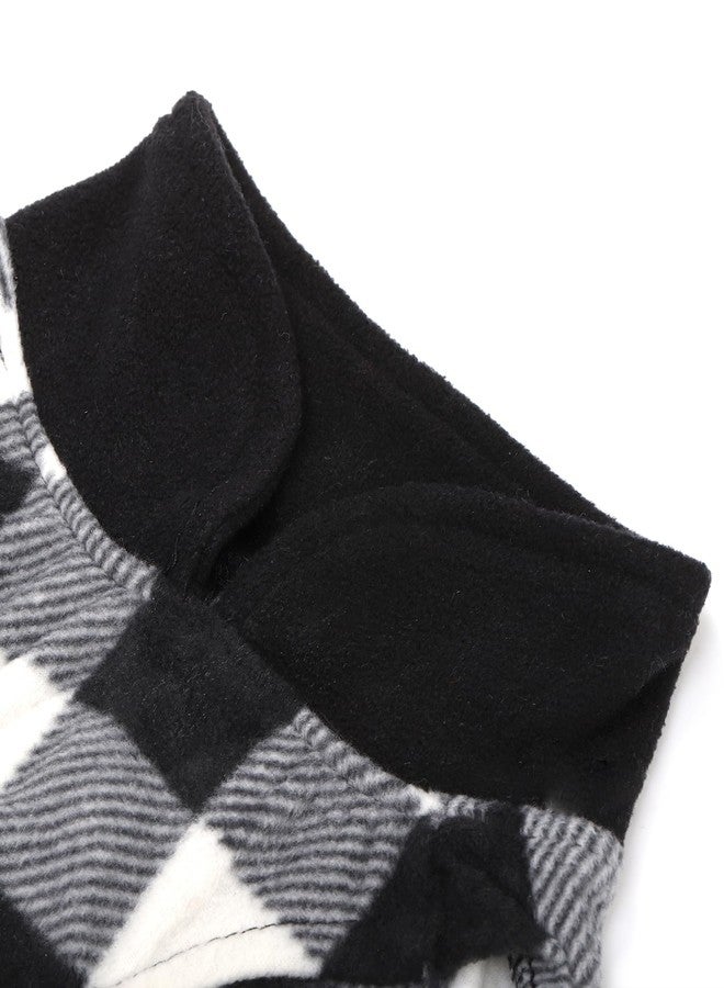 Goaste 6 Pack Fleece Dog Sweaters, Turtleneck Dogs Sweatshirt with Leash Ring, Soft Winter Dogs Clothes, Plaid Dog Outfits Vest for Cats, Assorted Colors (Medium) - Image 3